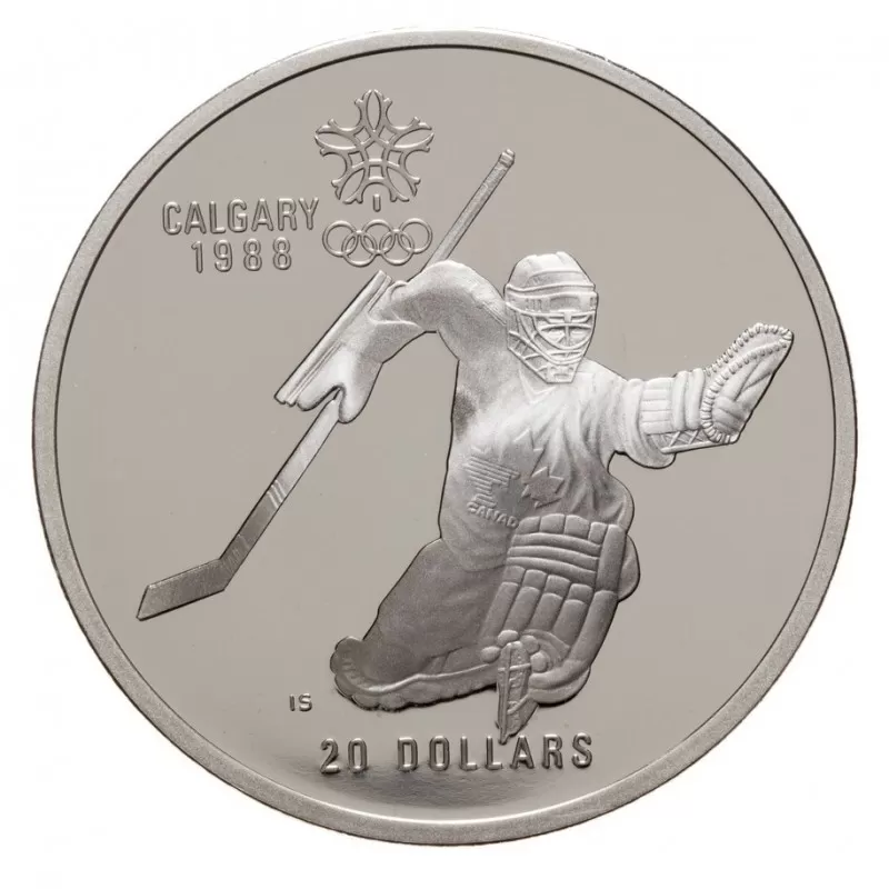 1985-1988 Canadian $20 Calgary Olympic Winter Games Silver 10-Coin Set